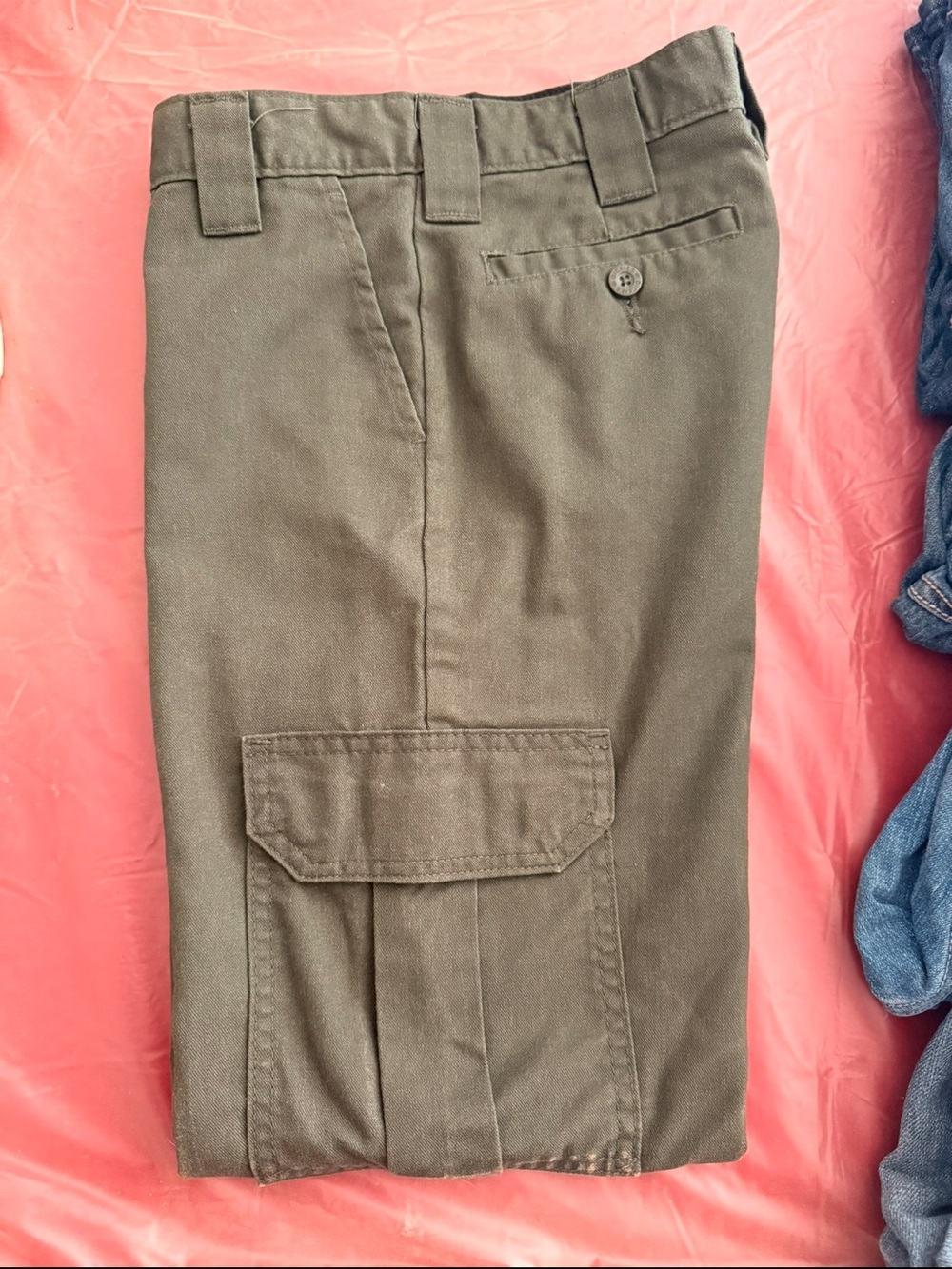 Dickies Olive Green Kids Cargo Jeans
